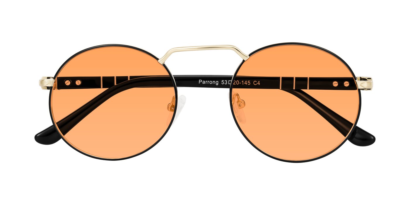 Parrong - Black/Gold Tinted Sunglasses