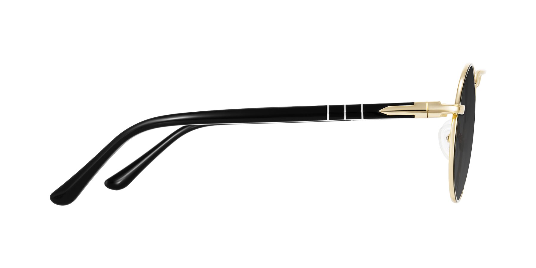 Side of Parrong in Black/Gold with Gray Tinted Lenses