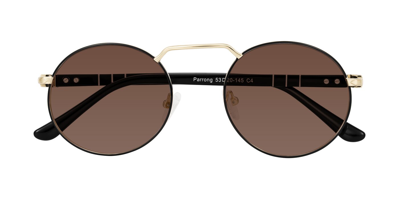 Parrong - Black/Gold Tinted Sunglasses