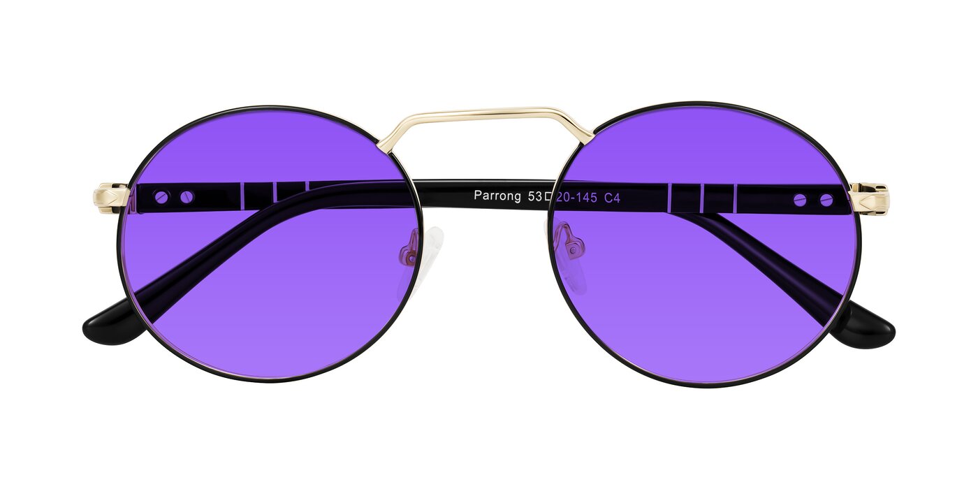 Parrong - Black/Gold Tinted Sunglasses