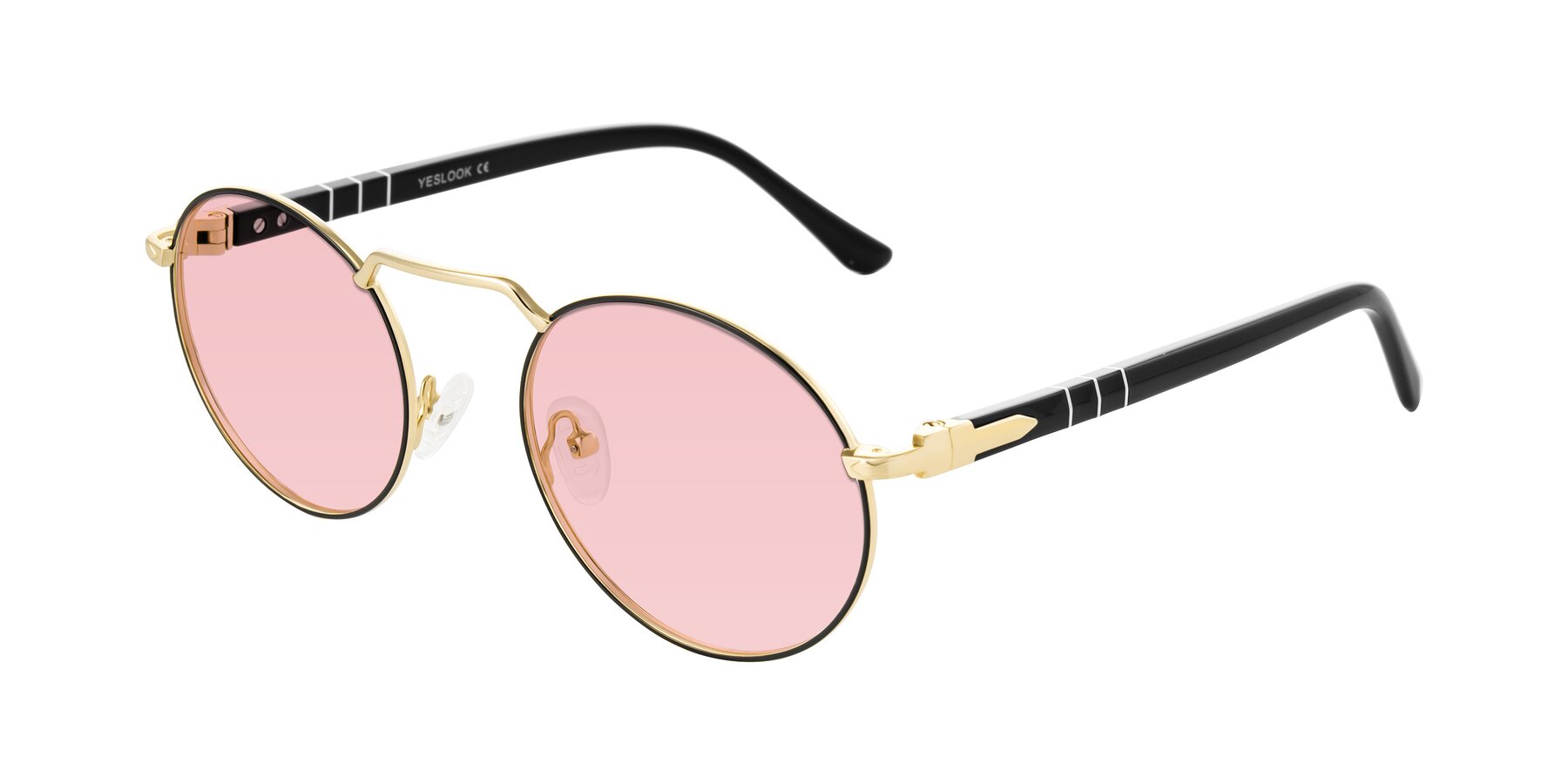 Angle of Parrong in Black/Gold with Light Garnet Tinted Lenses
