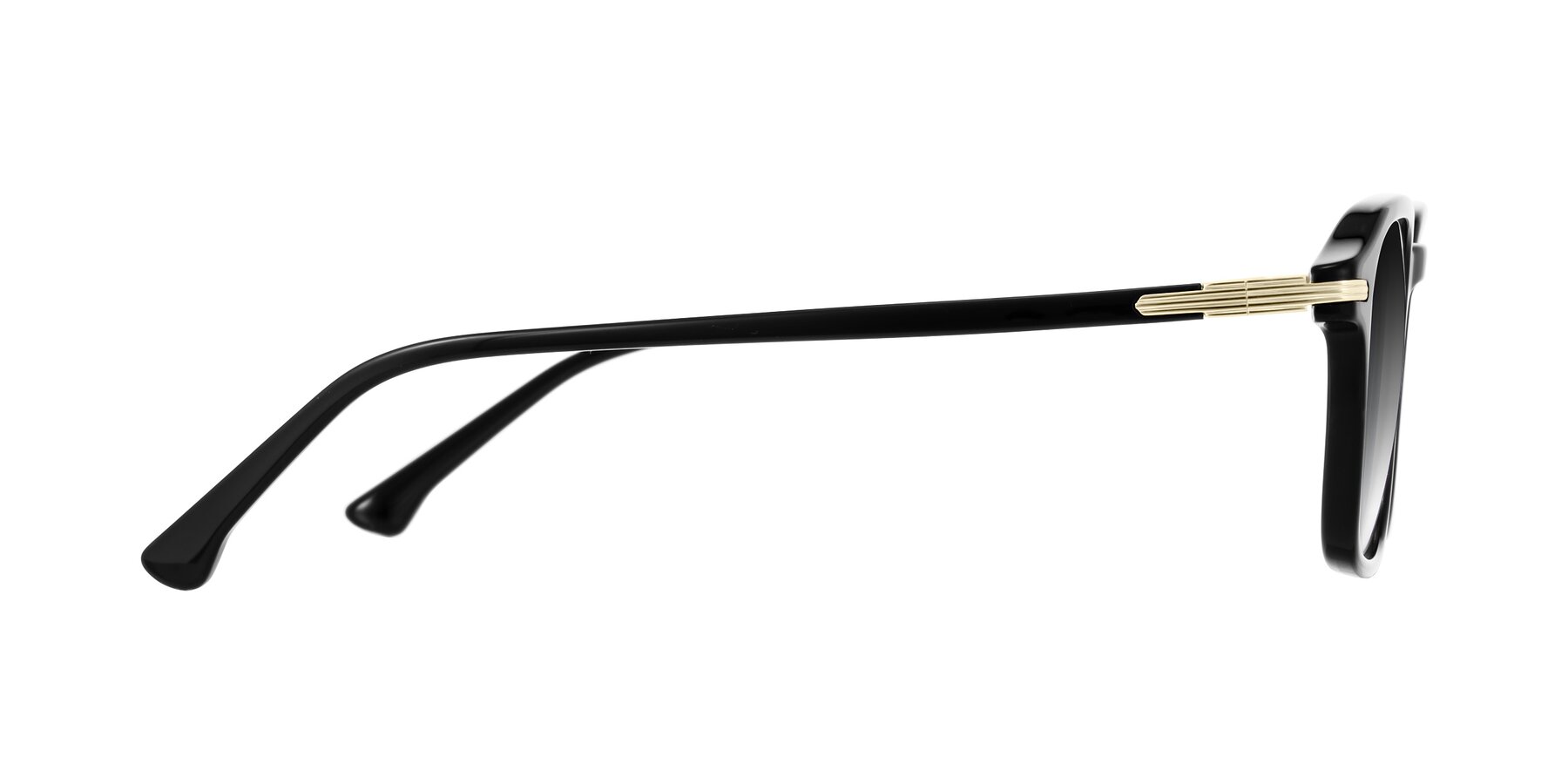 Side of Tlaho in Black with Gray Gradient Lenses