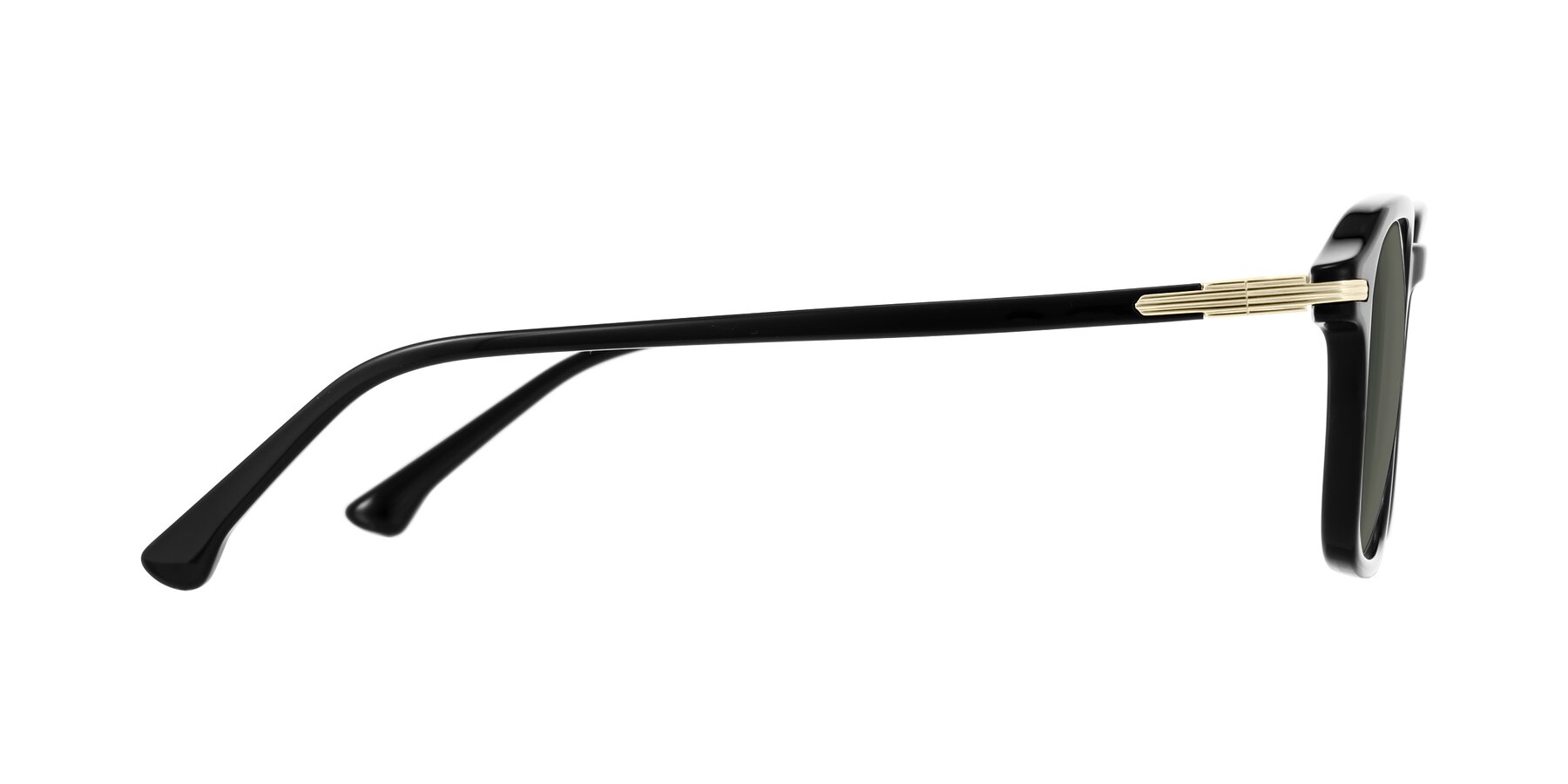 Side of Tlaho in Black with Gray Polarized Lenses