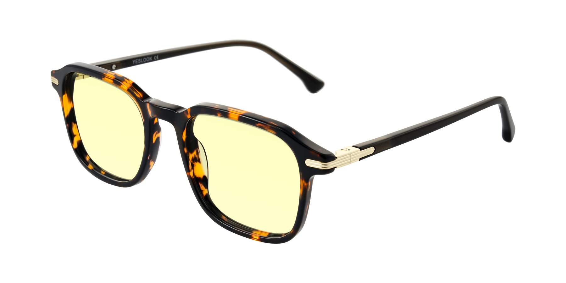 Angle of Tlaho in Tortoise with Light Yellow Tinted Lenses