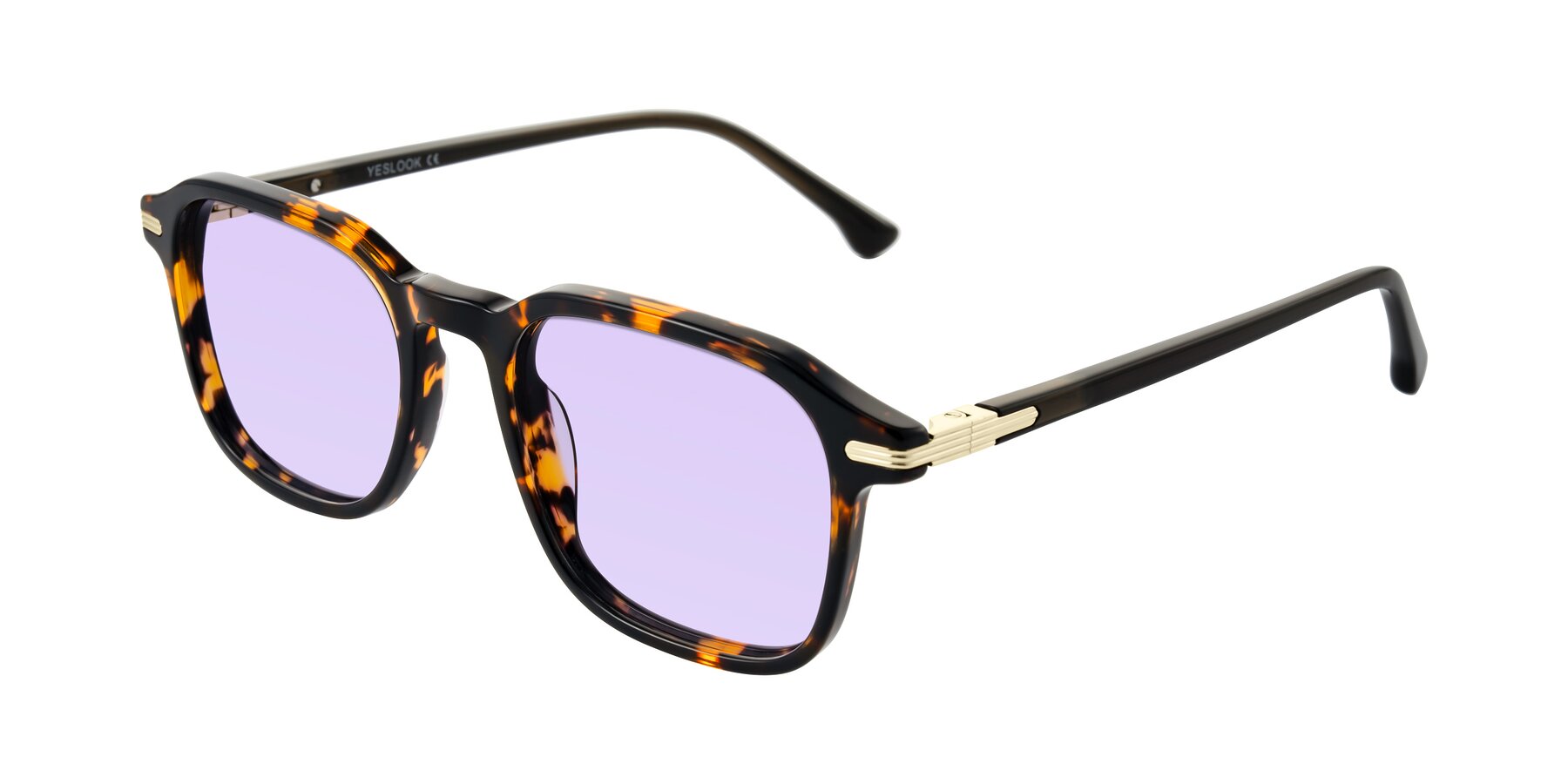 Angle of Tlaho in Tortoise with Light Purple Tinted Lenses