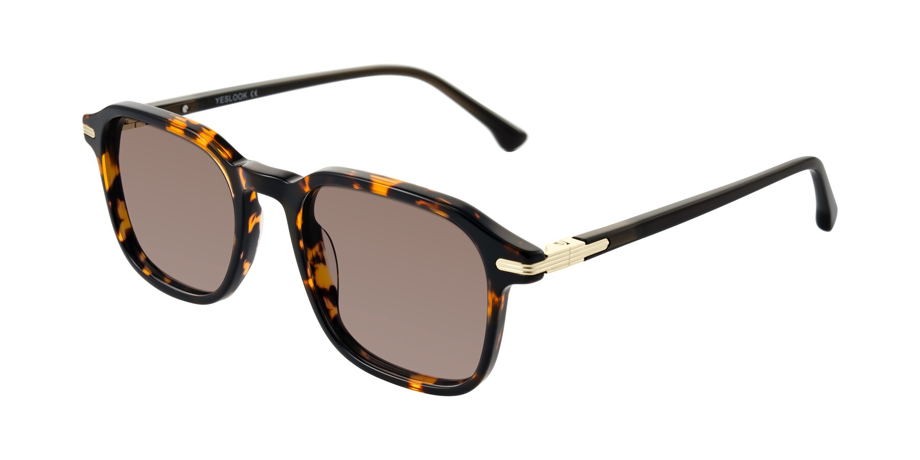 Angle of Tlaho in Tortoise with Medium Brown Tinted Lenses