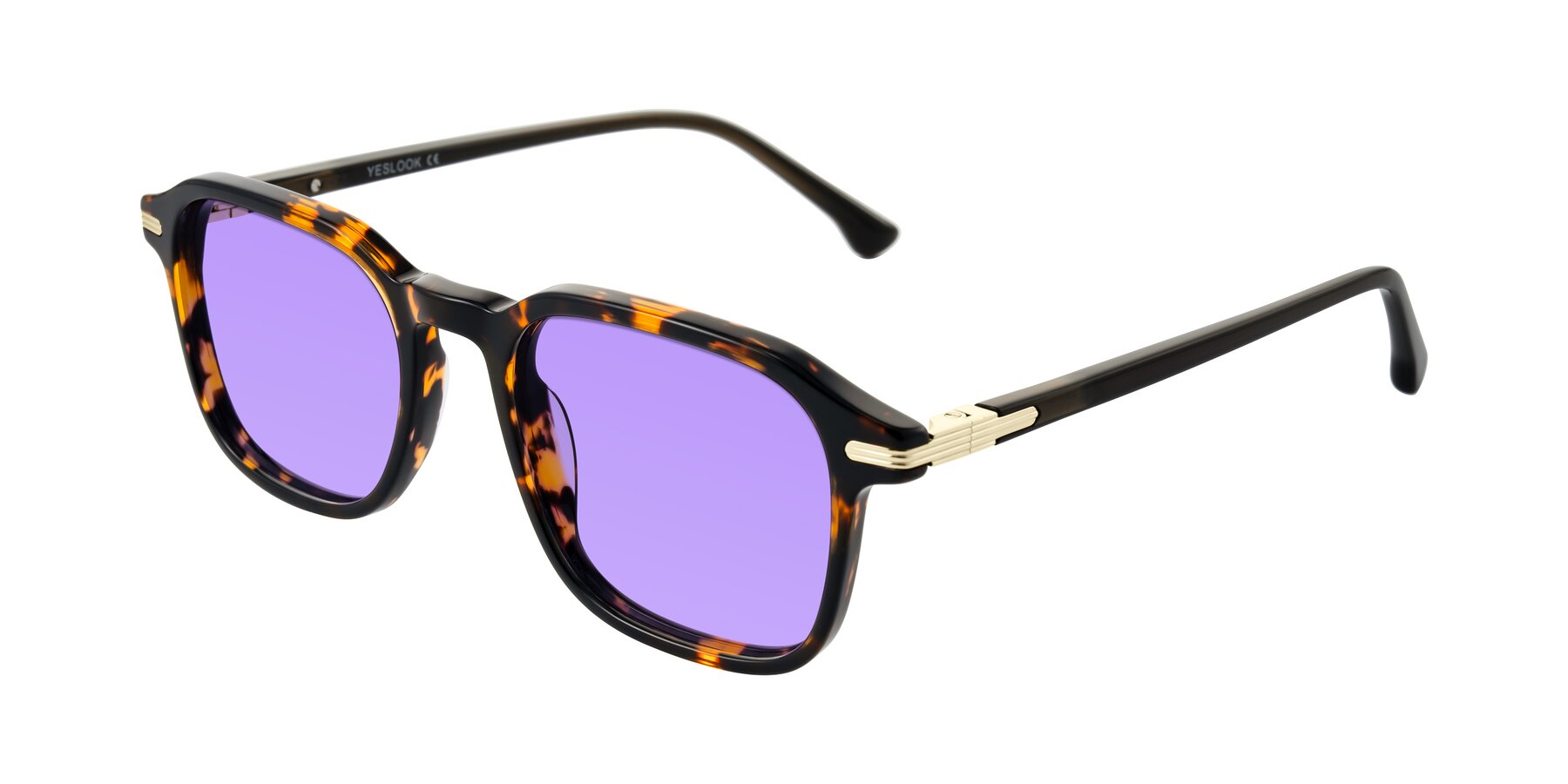 Angle of Tlaho in Tortoise with Medium Purple Tinted Lenses
