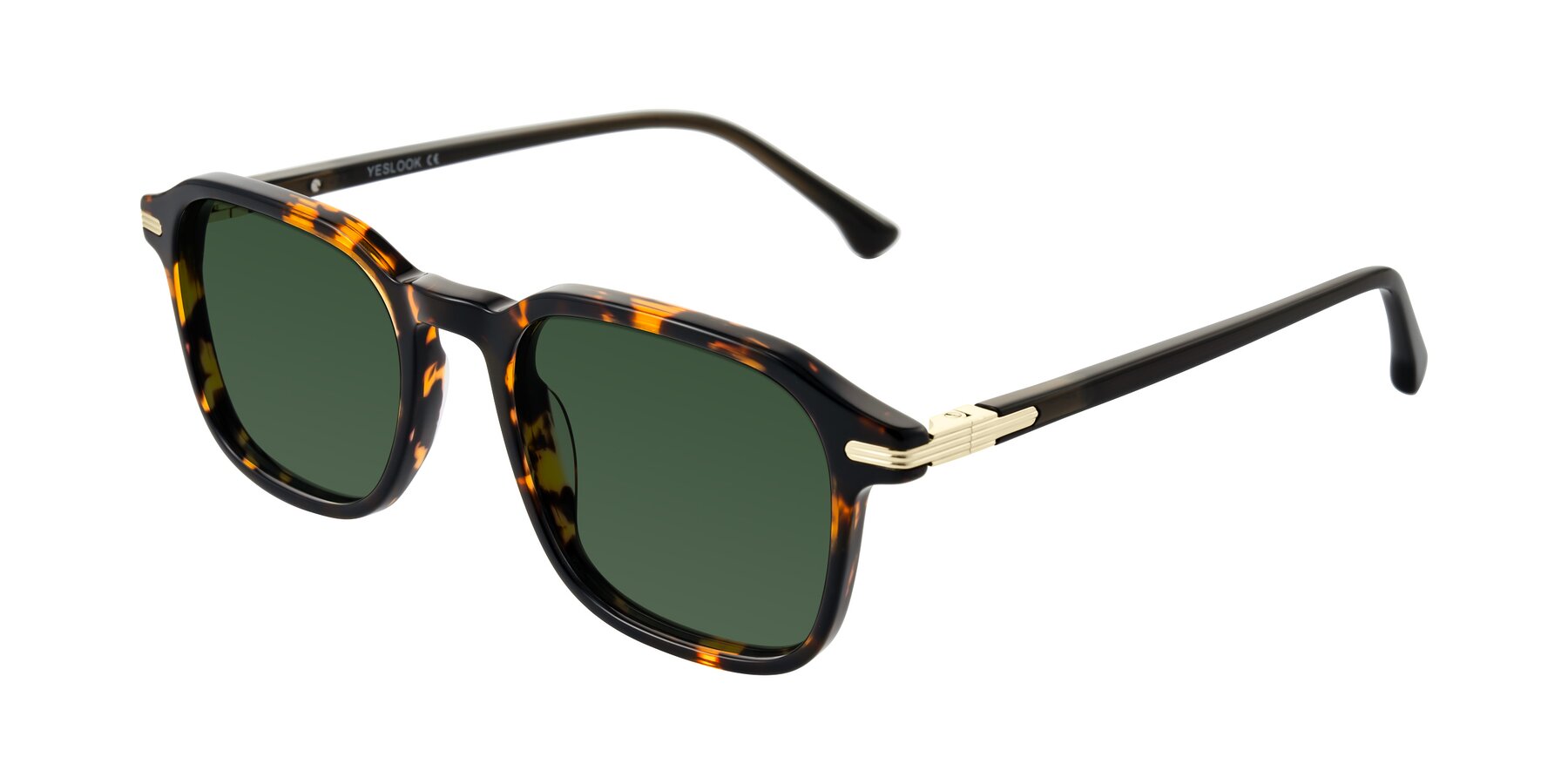 Angle of Tlaho in Tortoise with Green Tinted Lenses