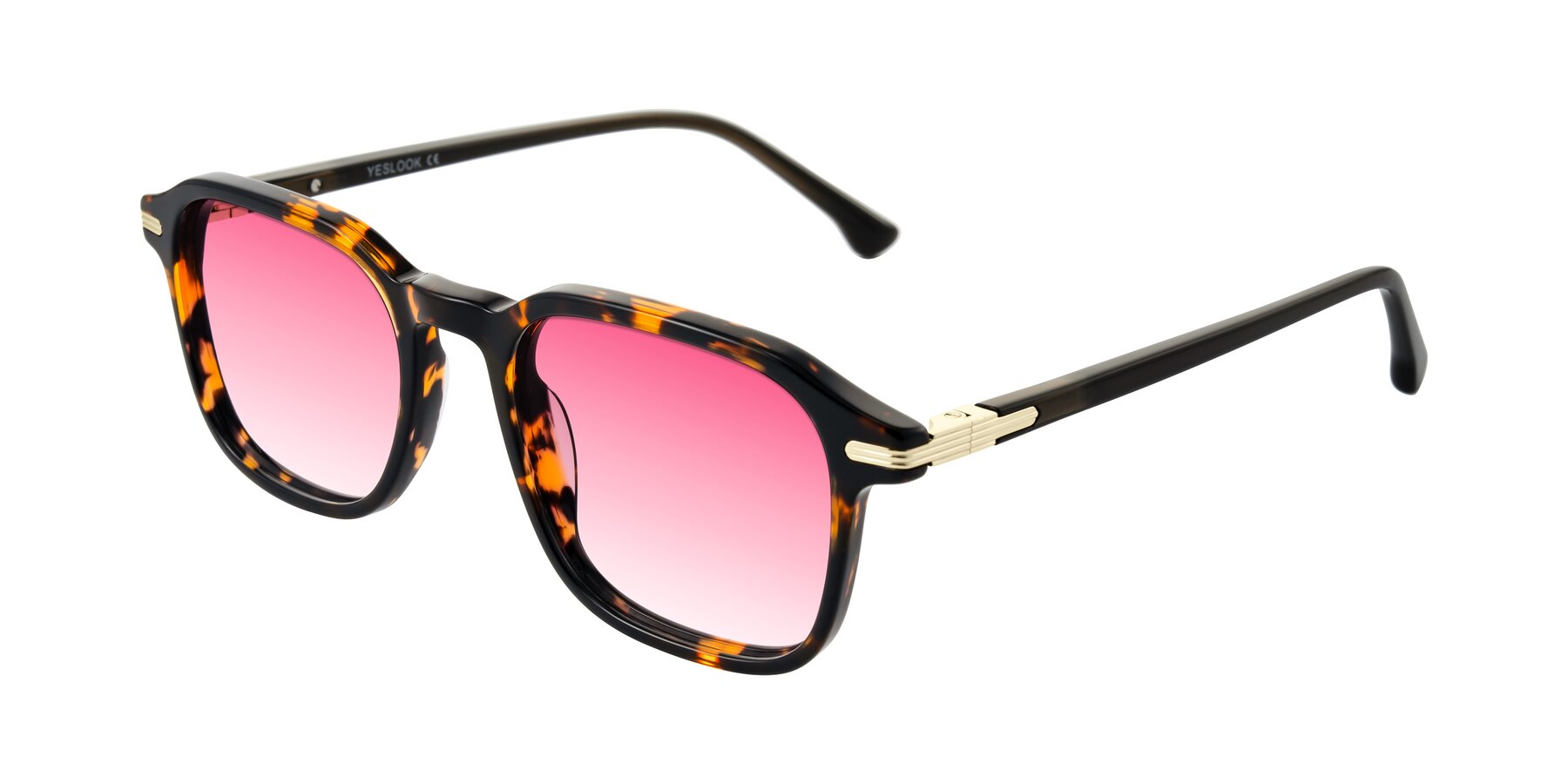 Angle of Tlaho in Tortoise with Pink Gradient Lenses