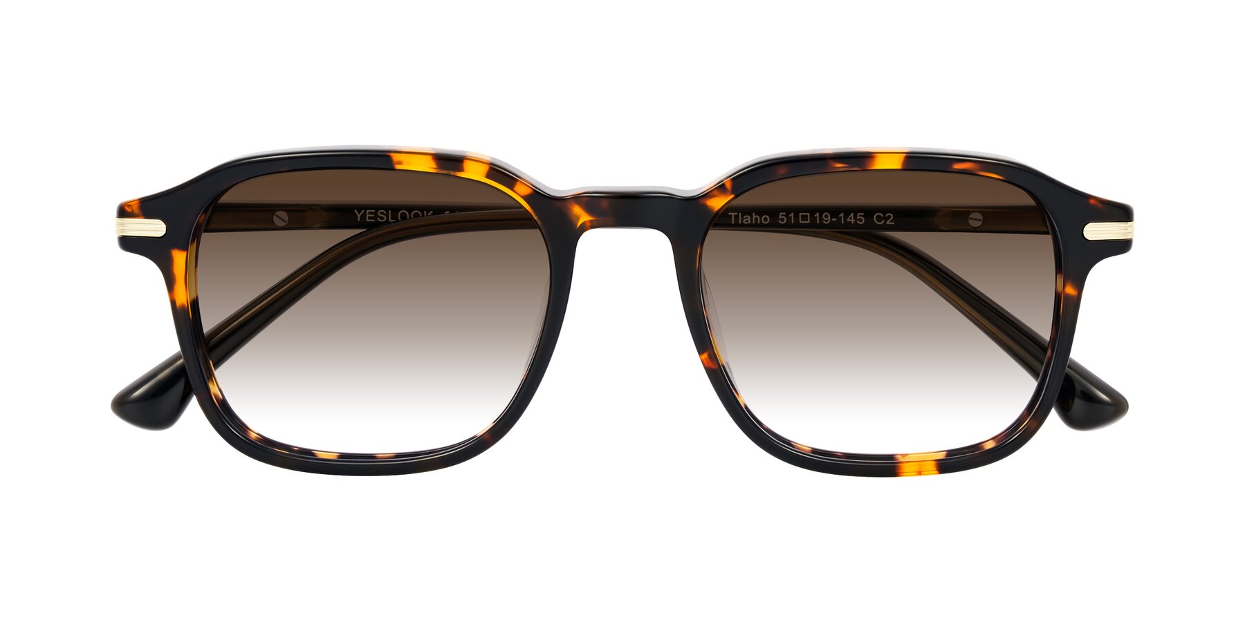 Folded Front of Tlaho in Tortoise with Brown Gradient Lenses