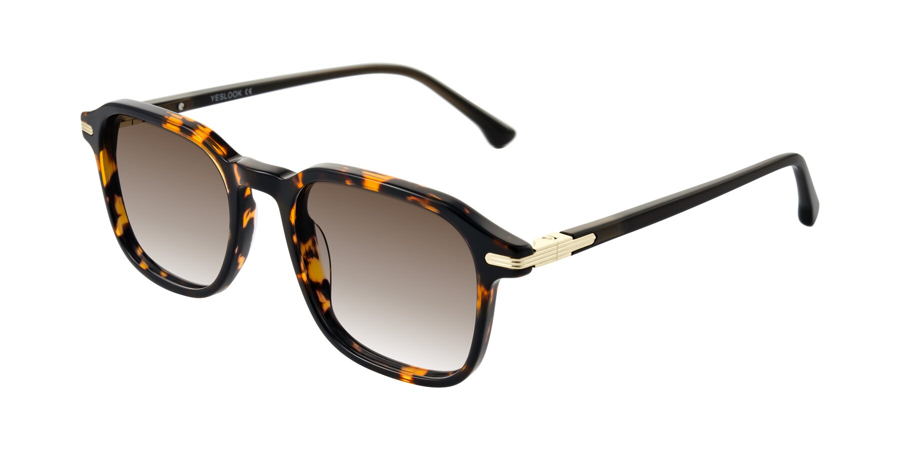 Angle of Tlaho in Tortoise with Brown Gradient Lenses