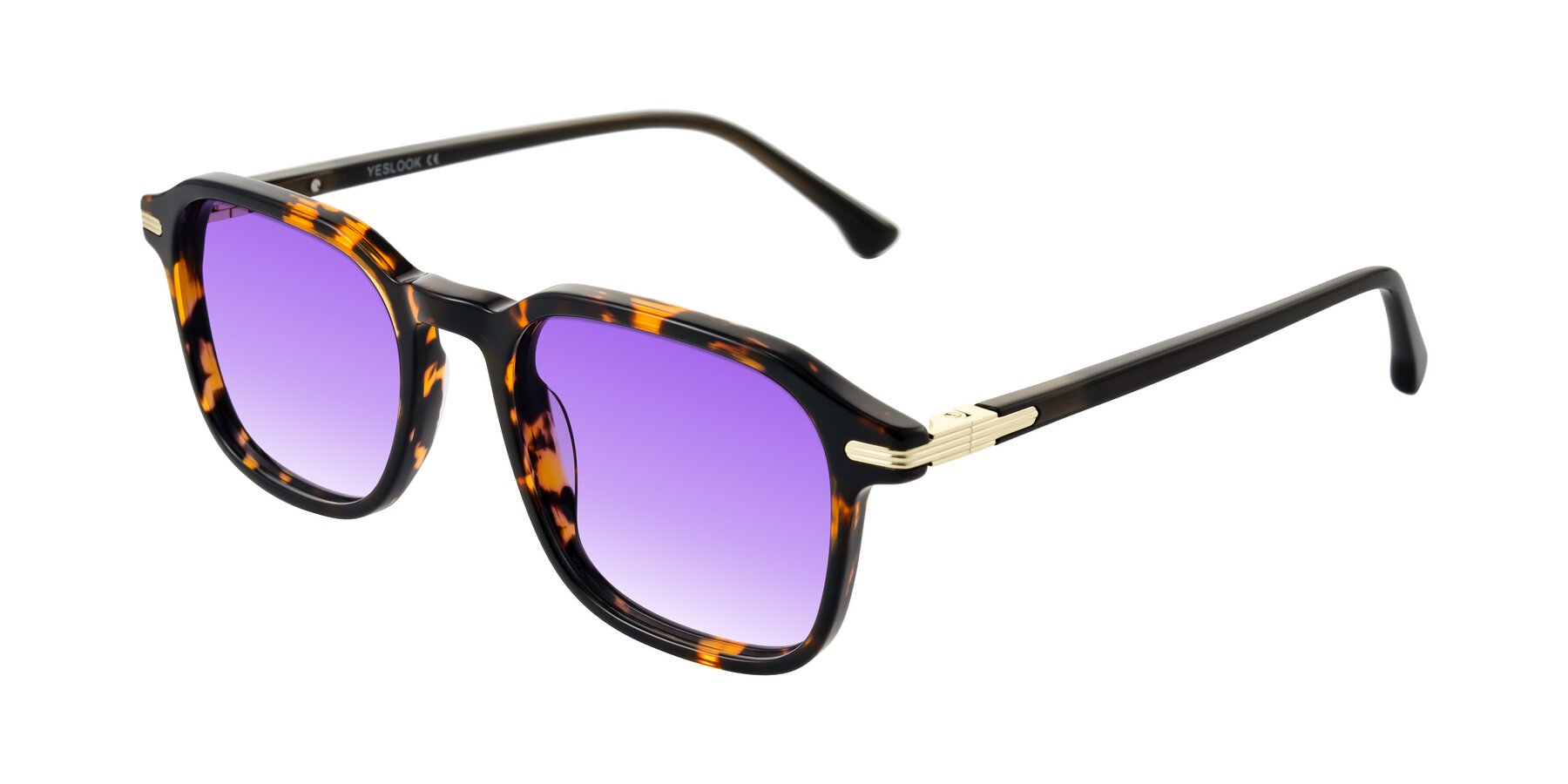 Angle of Tlaho in Tortoise with Purple Gradient Lenses