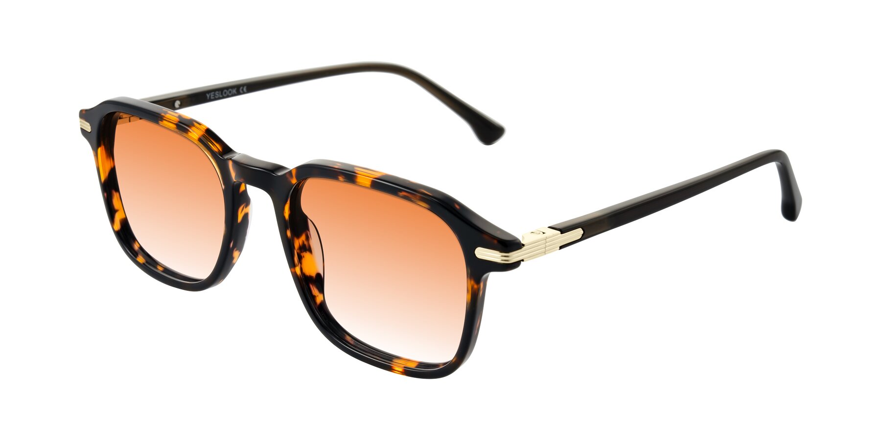 Angle of Tlaho in Tortoise with Orange Gradient Lenses