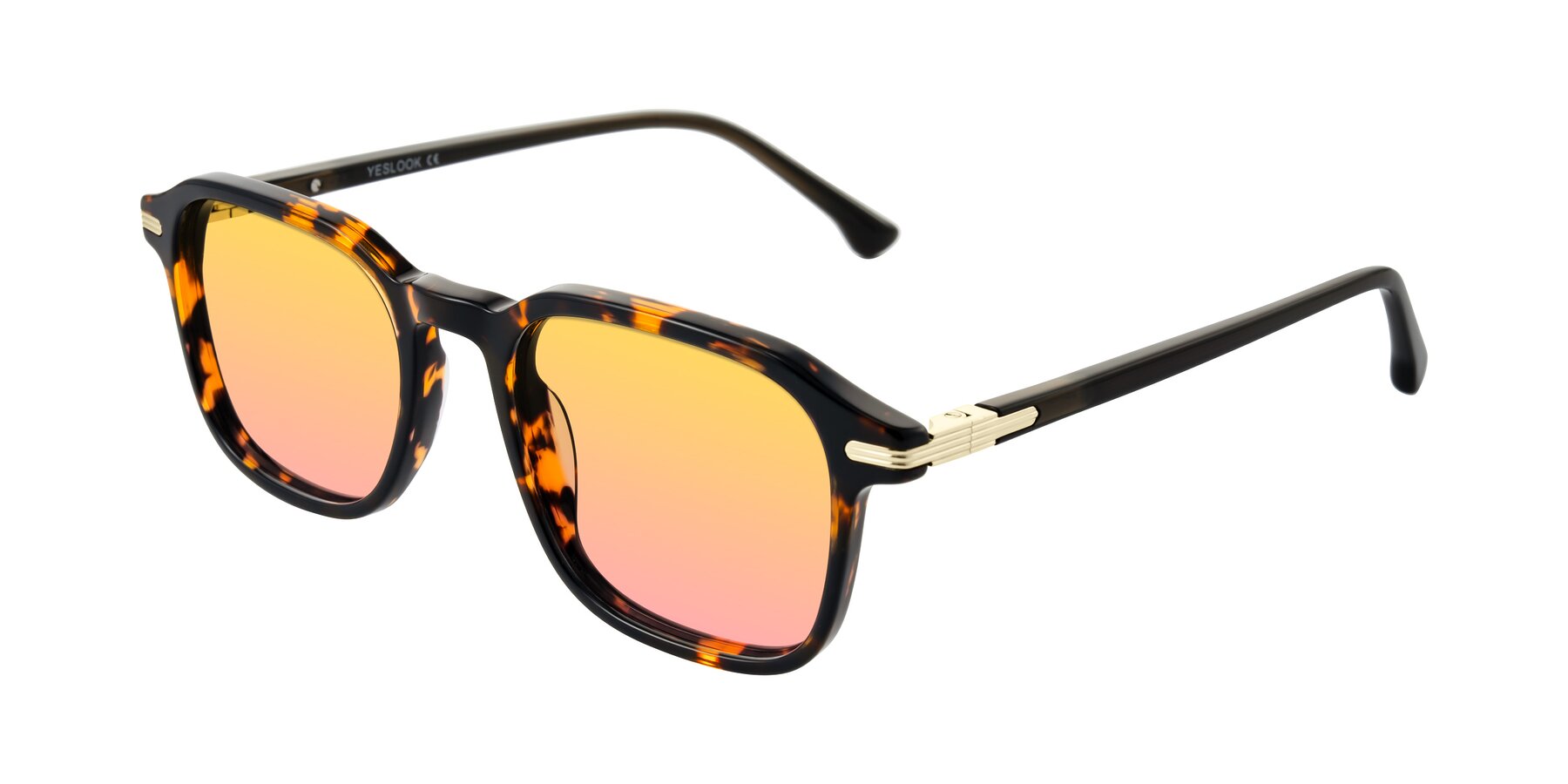 Angle of Tlaho in Tortoise with Yellow / Pink Gradient Lenses