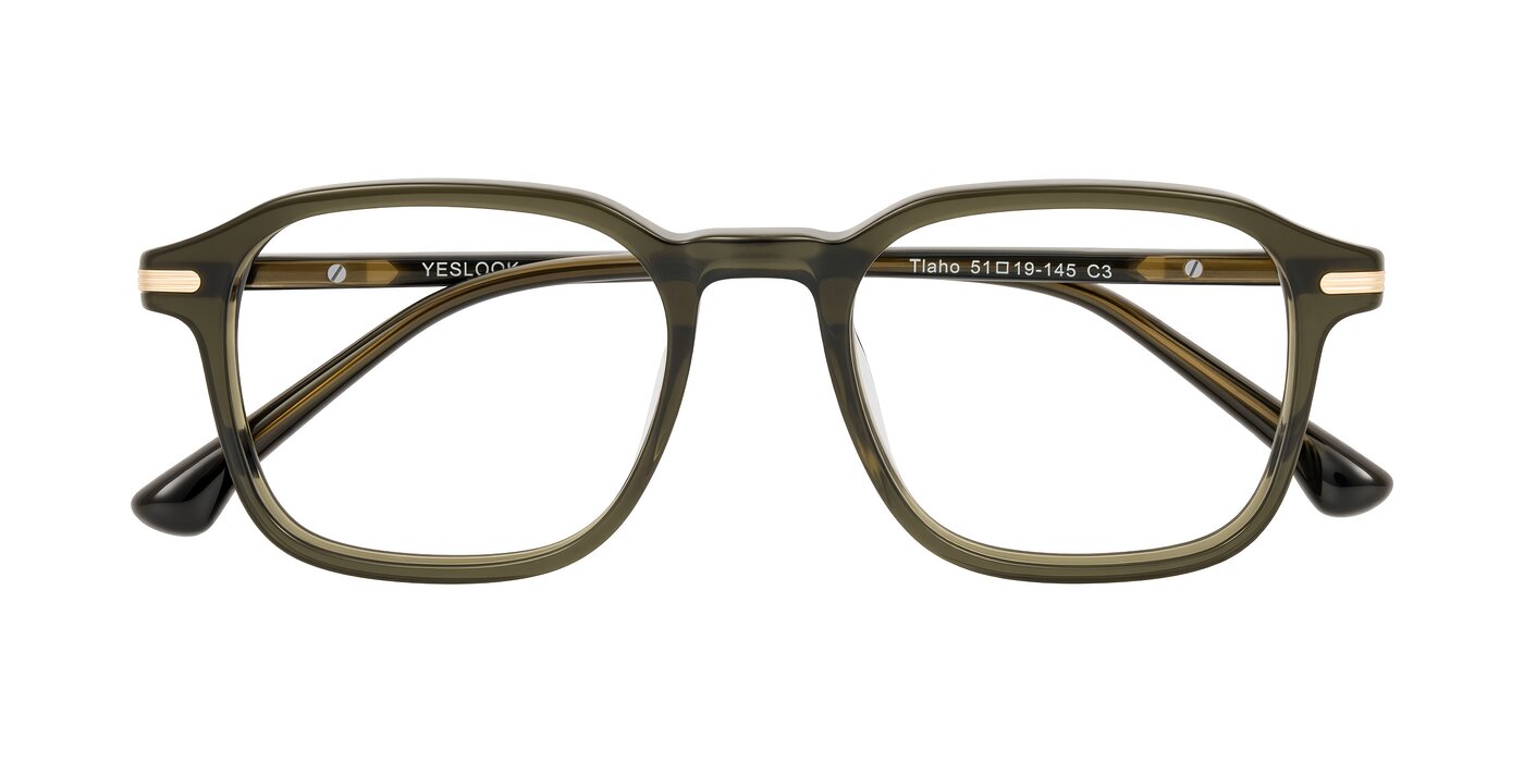 Tlaho - Dark Green Eyeglasses