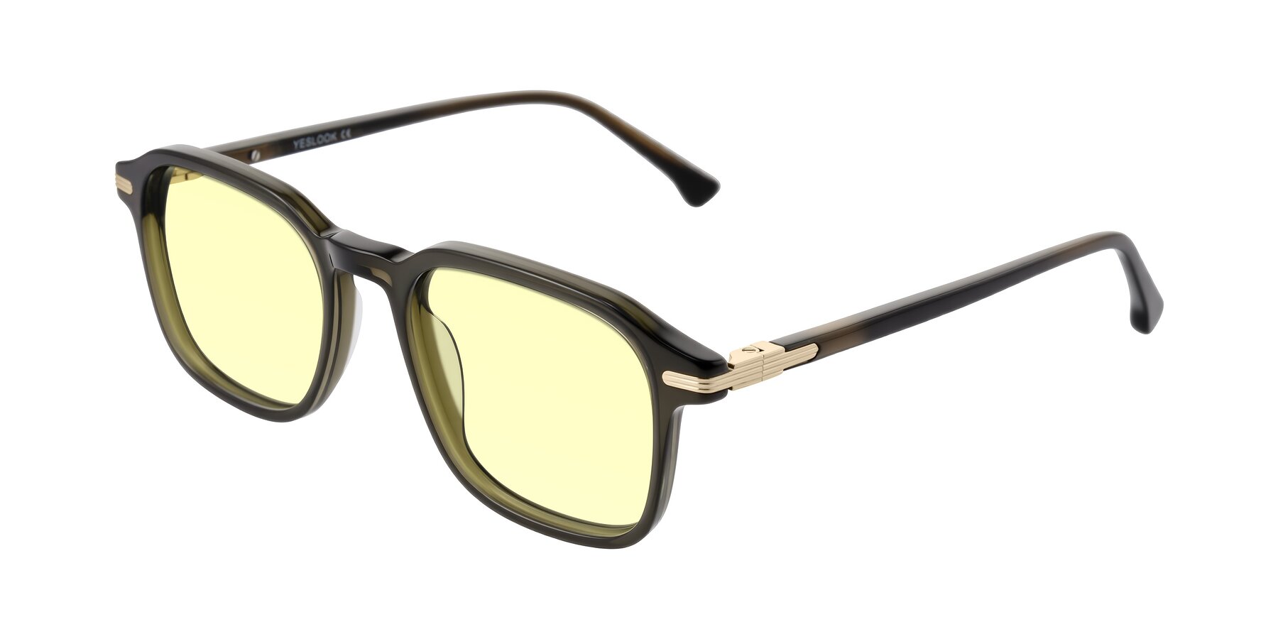 Angle of Tlaho in Dark Green with Light Yellow Tinted Lenses