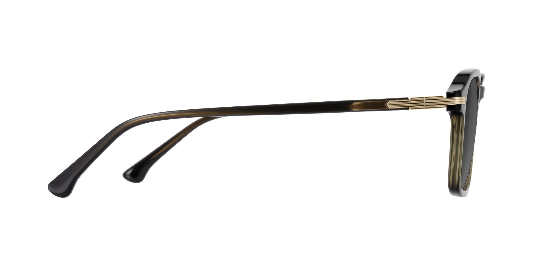 Side of Tlaho in Dark Green with Medium Gray Tinted Lenses