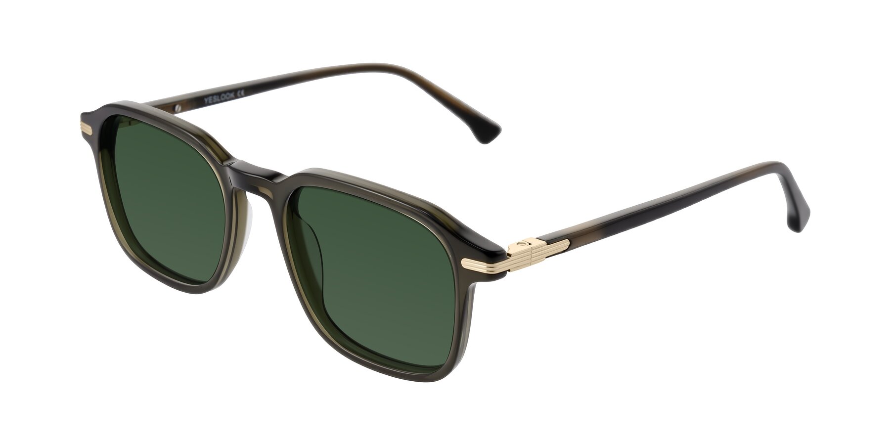 Angle of Tlaho in Dark Green with Green Tinted Lenses