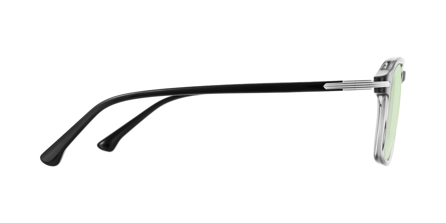 Side of Tlaho in Gray with Light Green Tinted Lenses