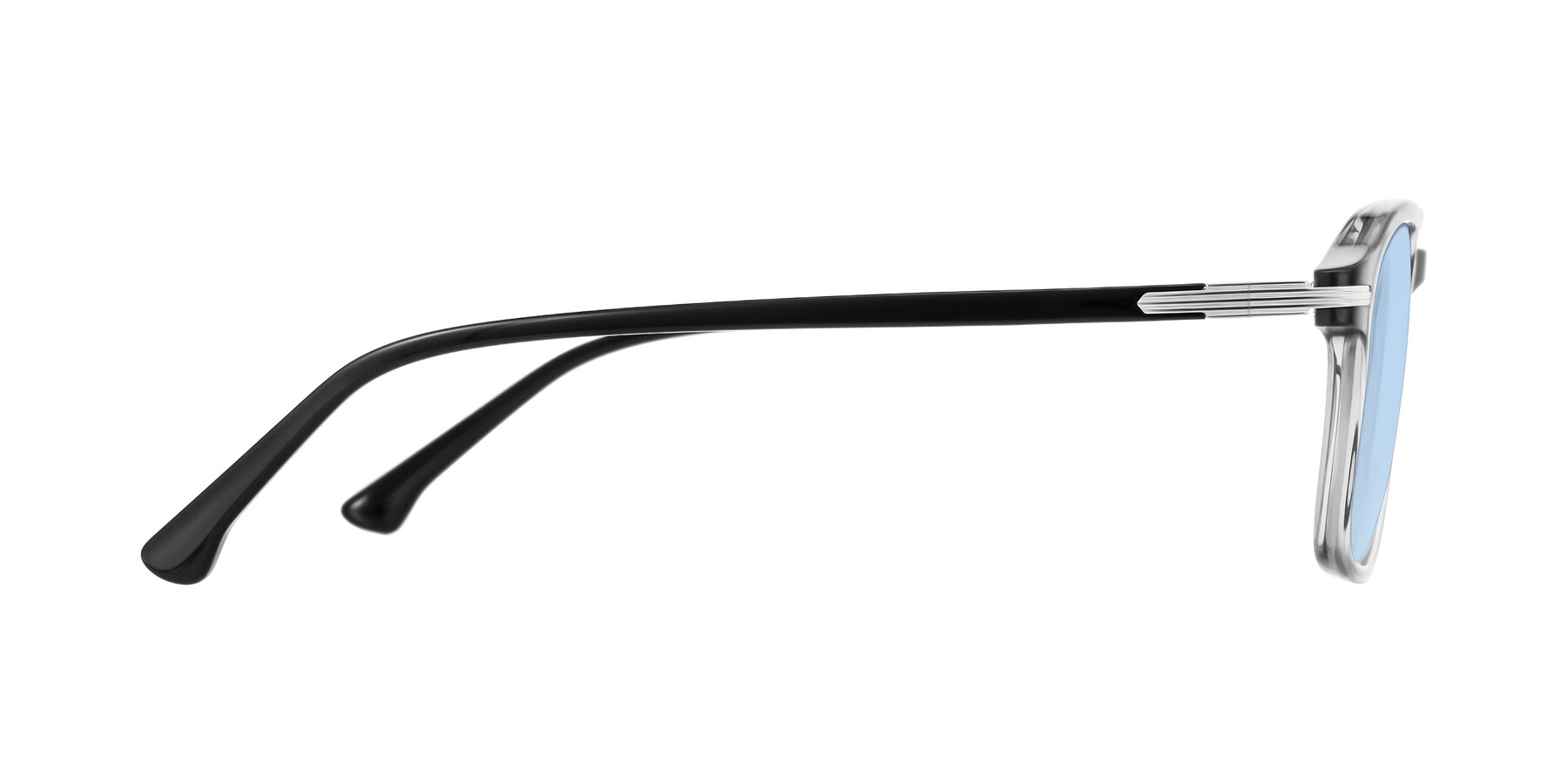 Side of Tlaho in Gray with Light Blue Tinted Lenses
