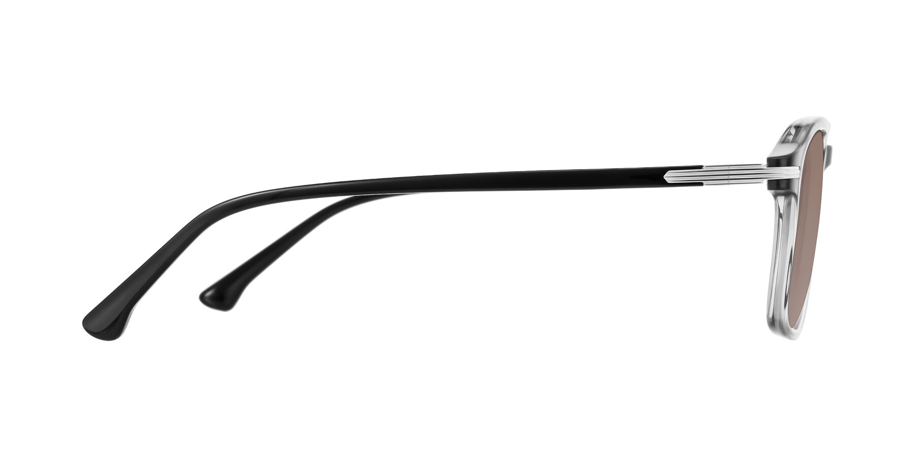 Side of Tlaho in Gray with Medium Brown Tinted Lenses