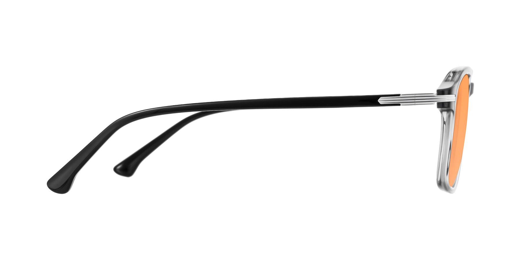 Side of Tlaho in Gray with Medium Orange Tinted Lenses