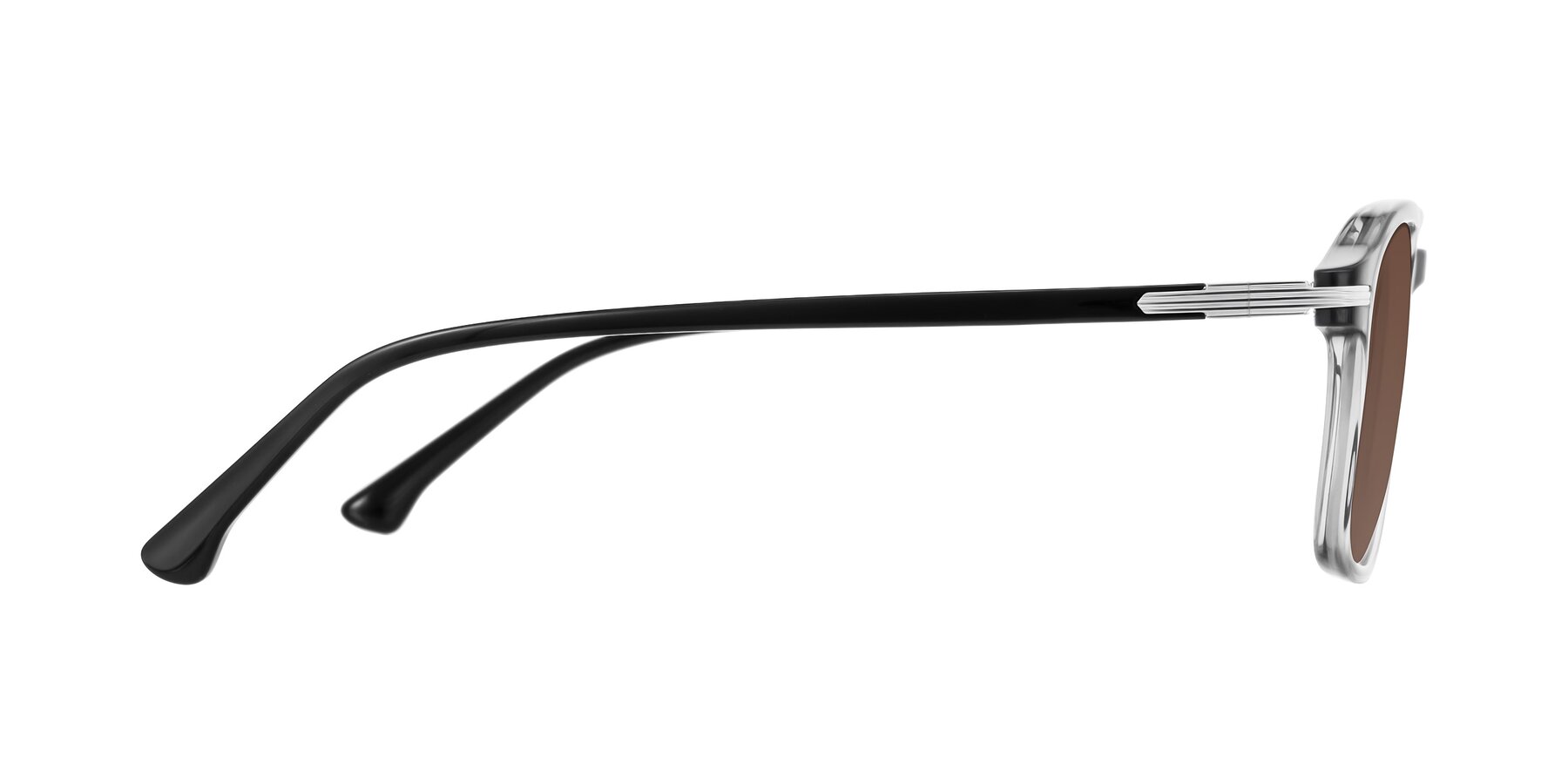 Side of Tlaho in Gray with Brown Tinted Lenses