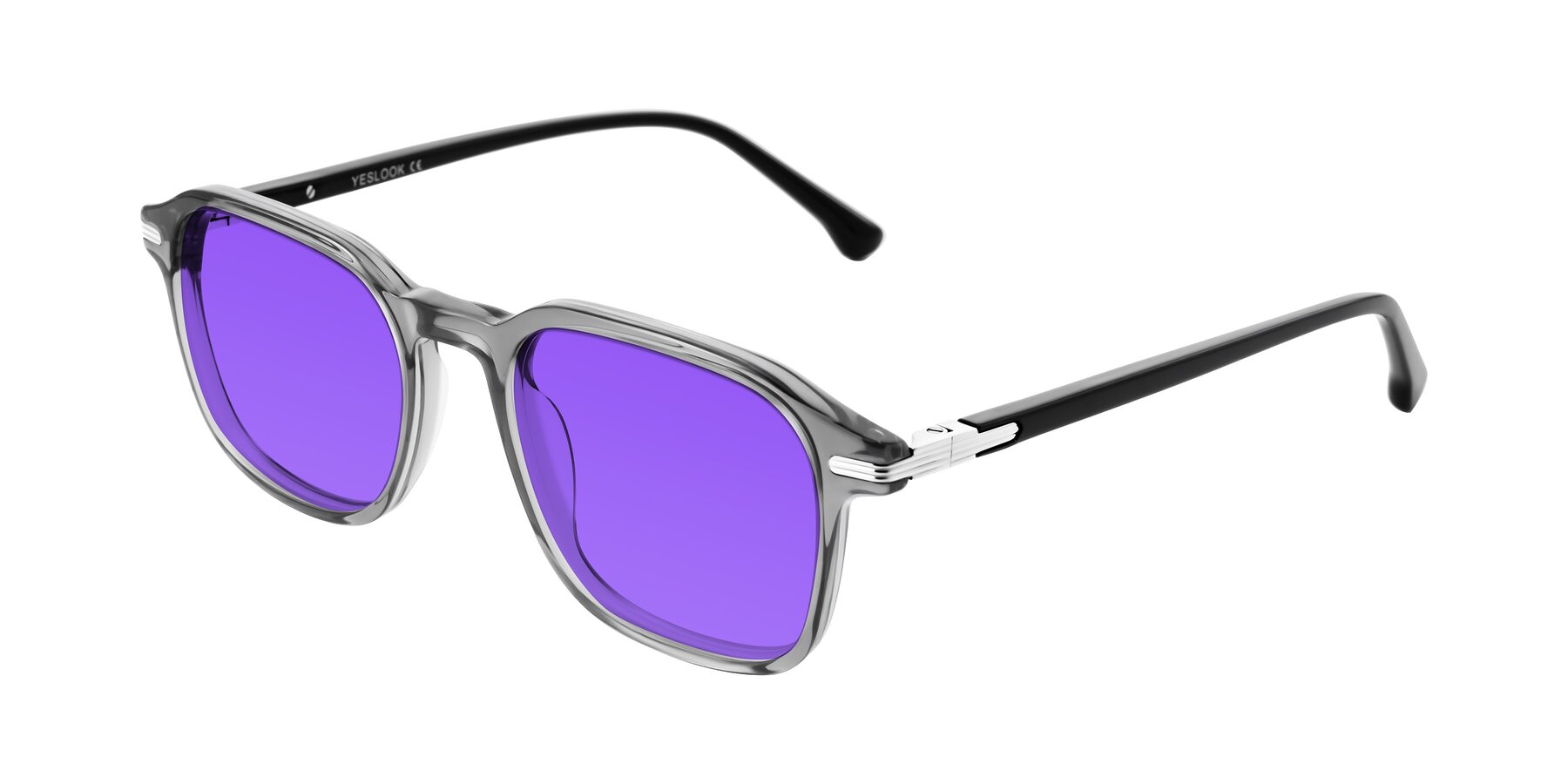 Angle of Tlaho in Gray with Purple Tinted Lenses