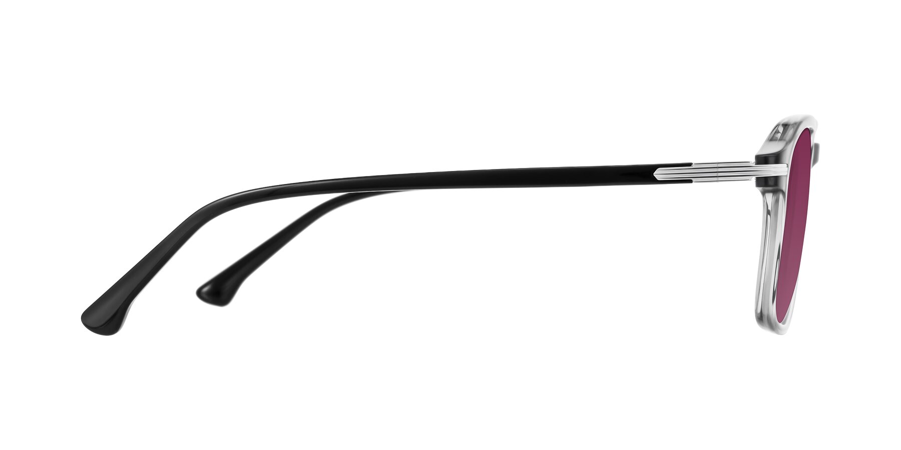 Side of Tlaho in Gray with Wine Tinted Lenses