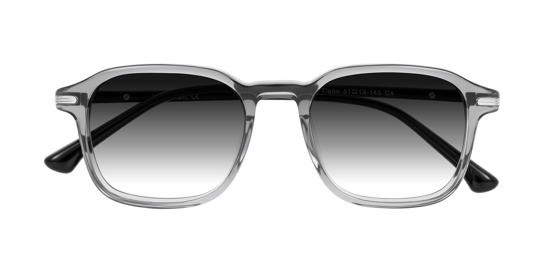 Folded Front of Tlaho in Gray with Gray Gradient Lenses