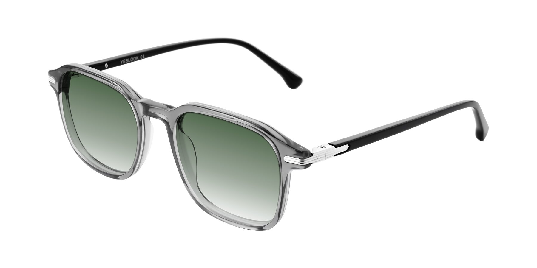 Angle of Tlaho in Gray with Green Gradient Lenses