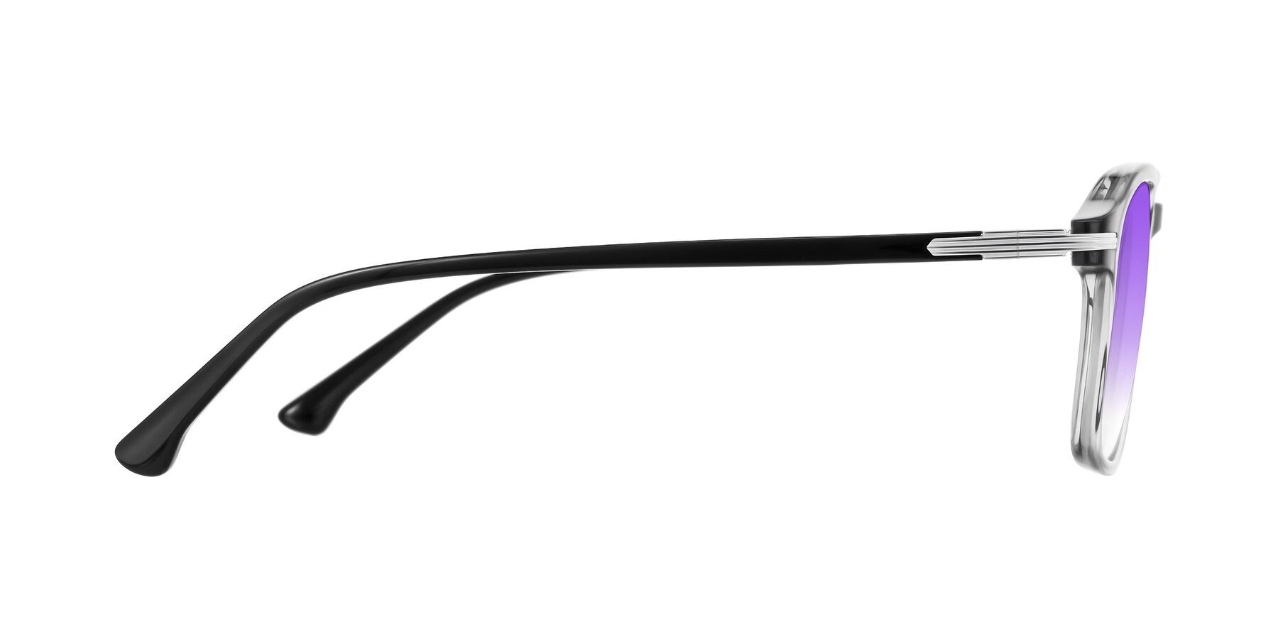 Side of Tlaho in Gray with Purple Gradient Lenses