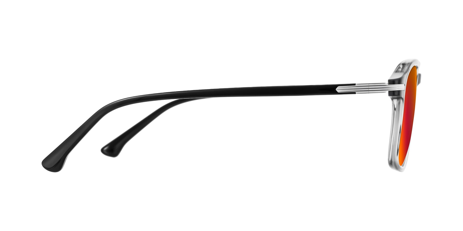 Side of Tlaho in Gray with Red Gold Mirrored Lenses