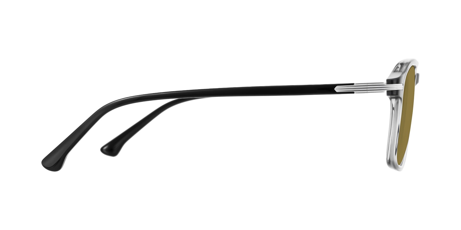 Side of Tlaho in Gray with Brown Polarized Lenses
