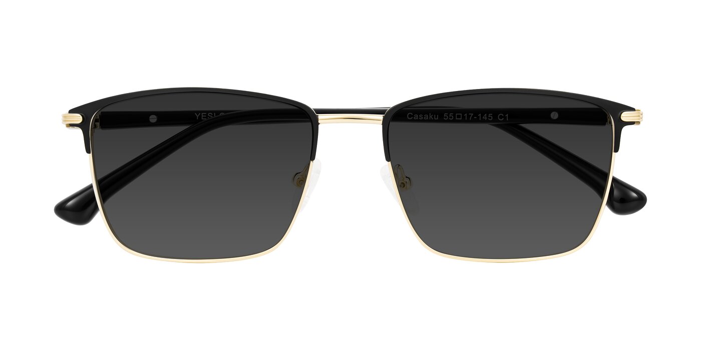 Casaku - Black/Gold Tinted Sunglasses