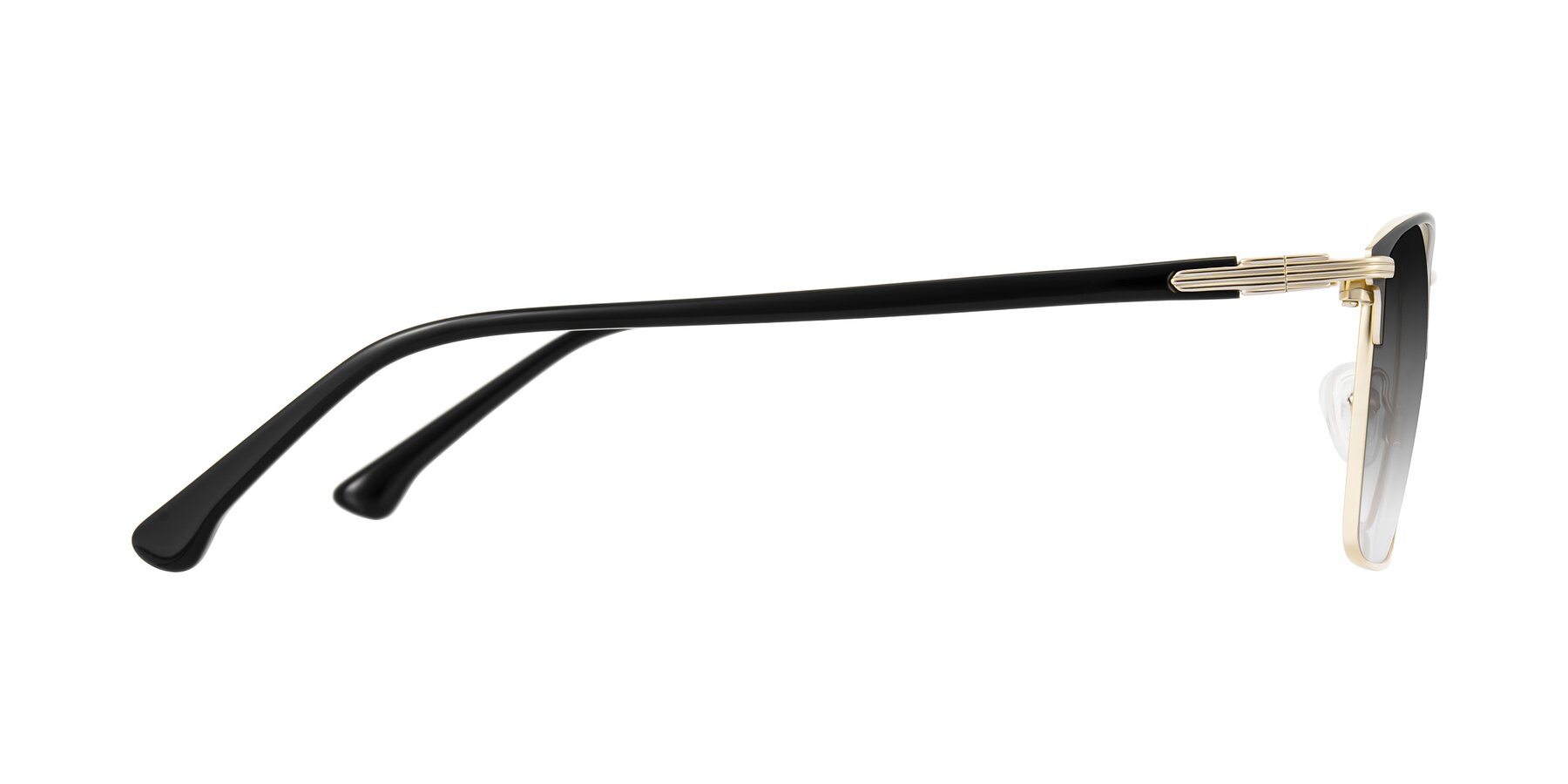 Side of Casaku in Black/Gold with Gray Gradient Lenses