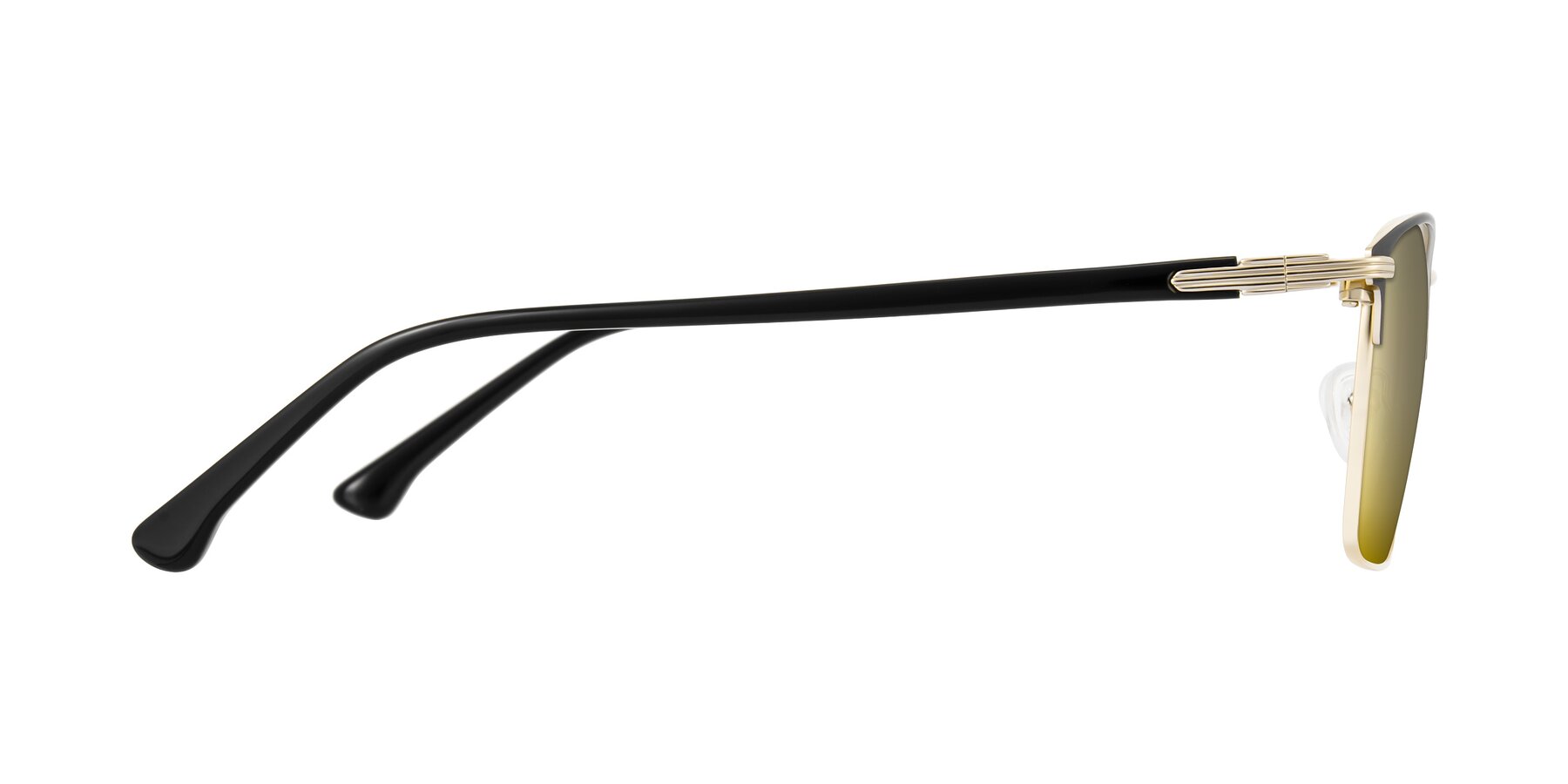 Side of Casaku in Black/Gold with Gold Mirrored Lenses