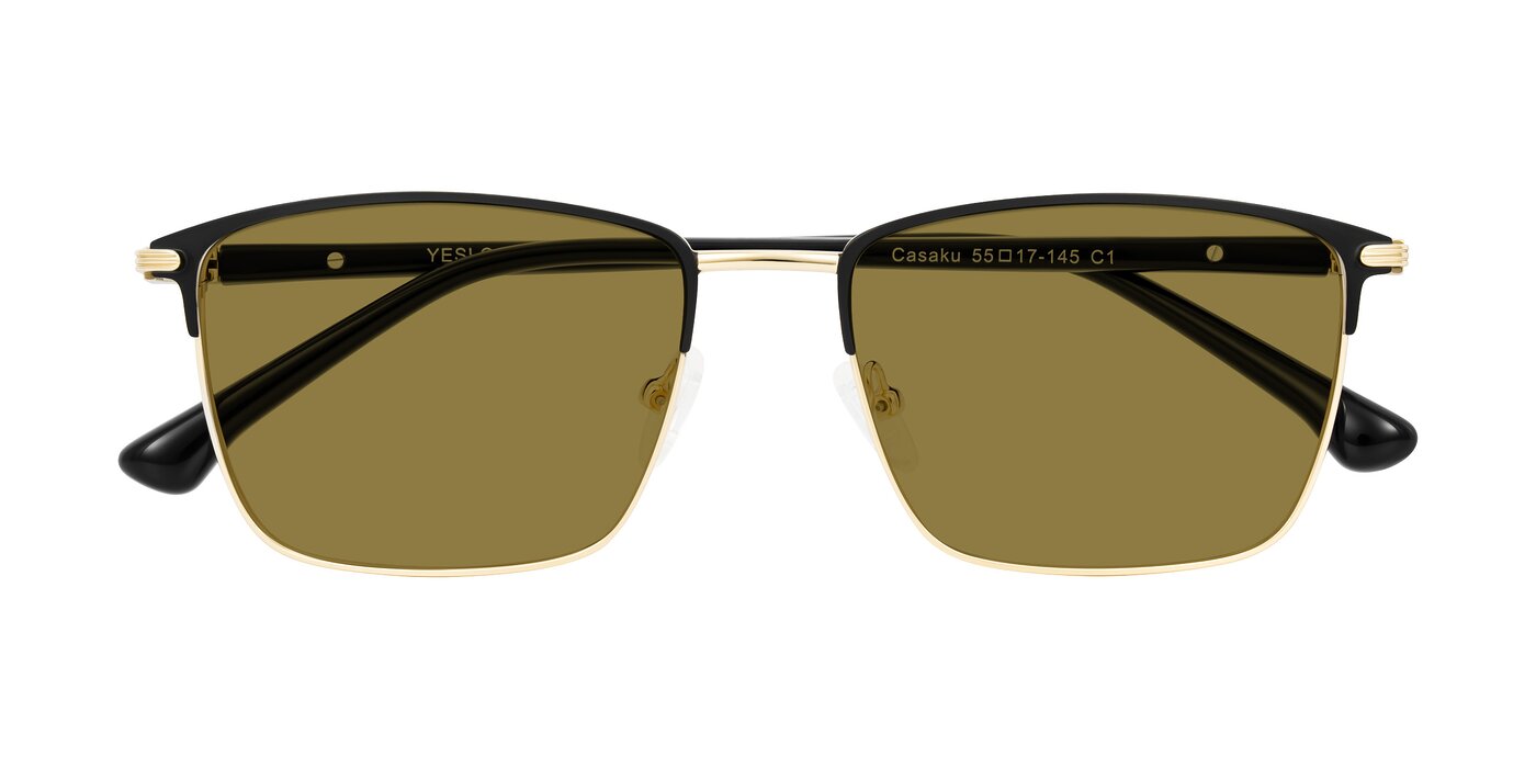 Casaku - Black/Gold Polarized Sunglasses