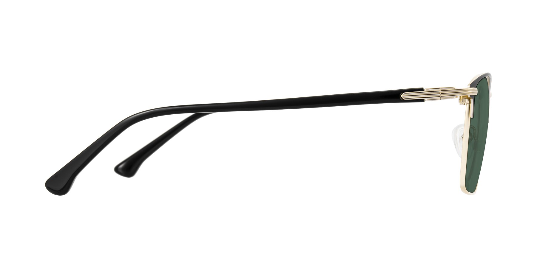 Side of Casaku in Black/Gold with Green Polarized Lenses
