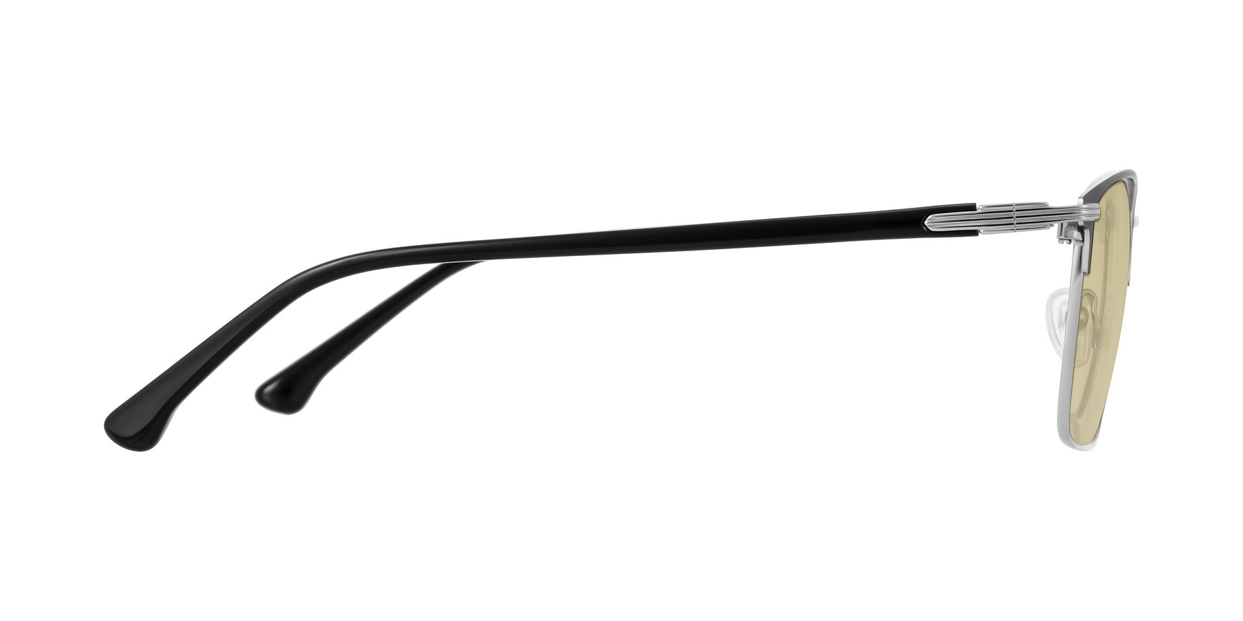 Side of Casaku in Dark Gray/Silver with Light Champagne Tinted Lenses