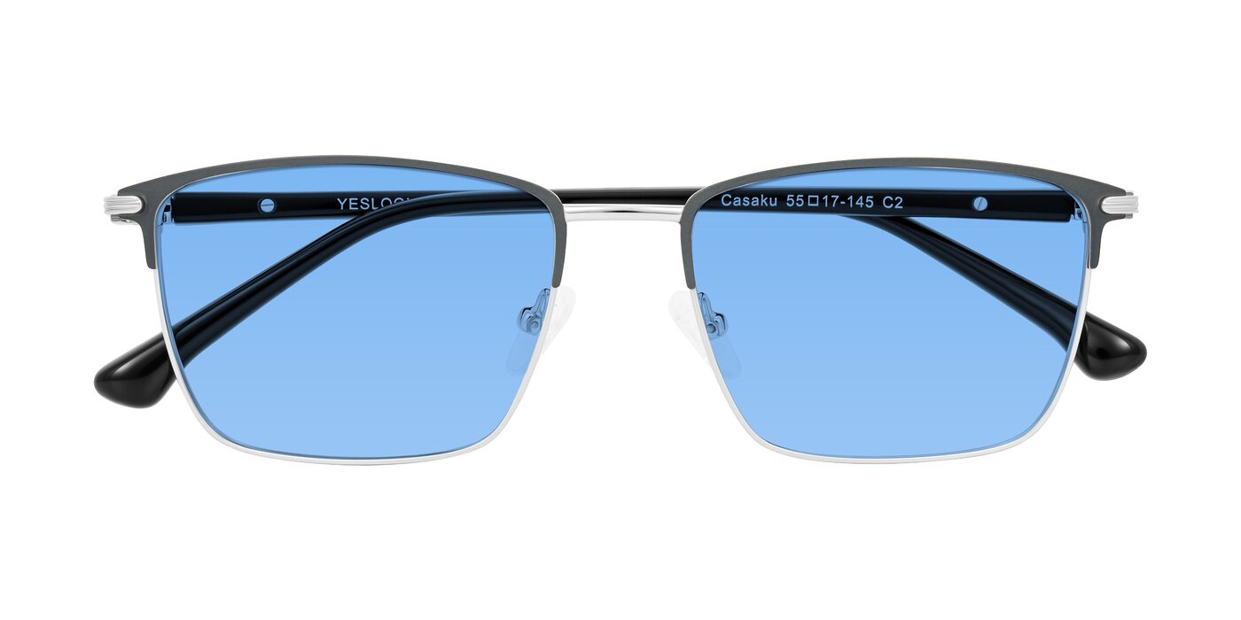 Casaku - Dark Gray/Silver Tinted Sunglasses