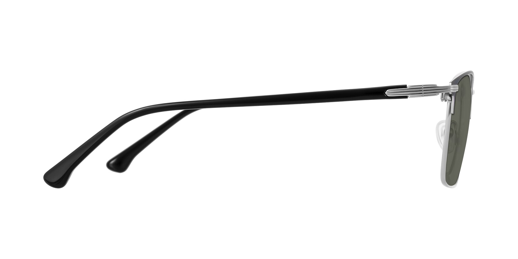 Side of Casaku in Dark Gray/Silver with Gray Polarized Lenses