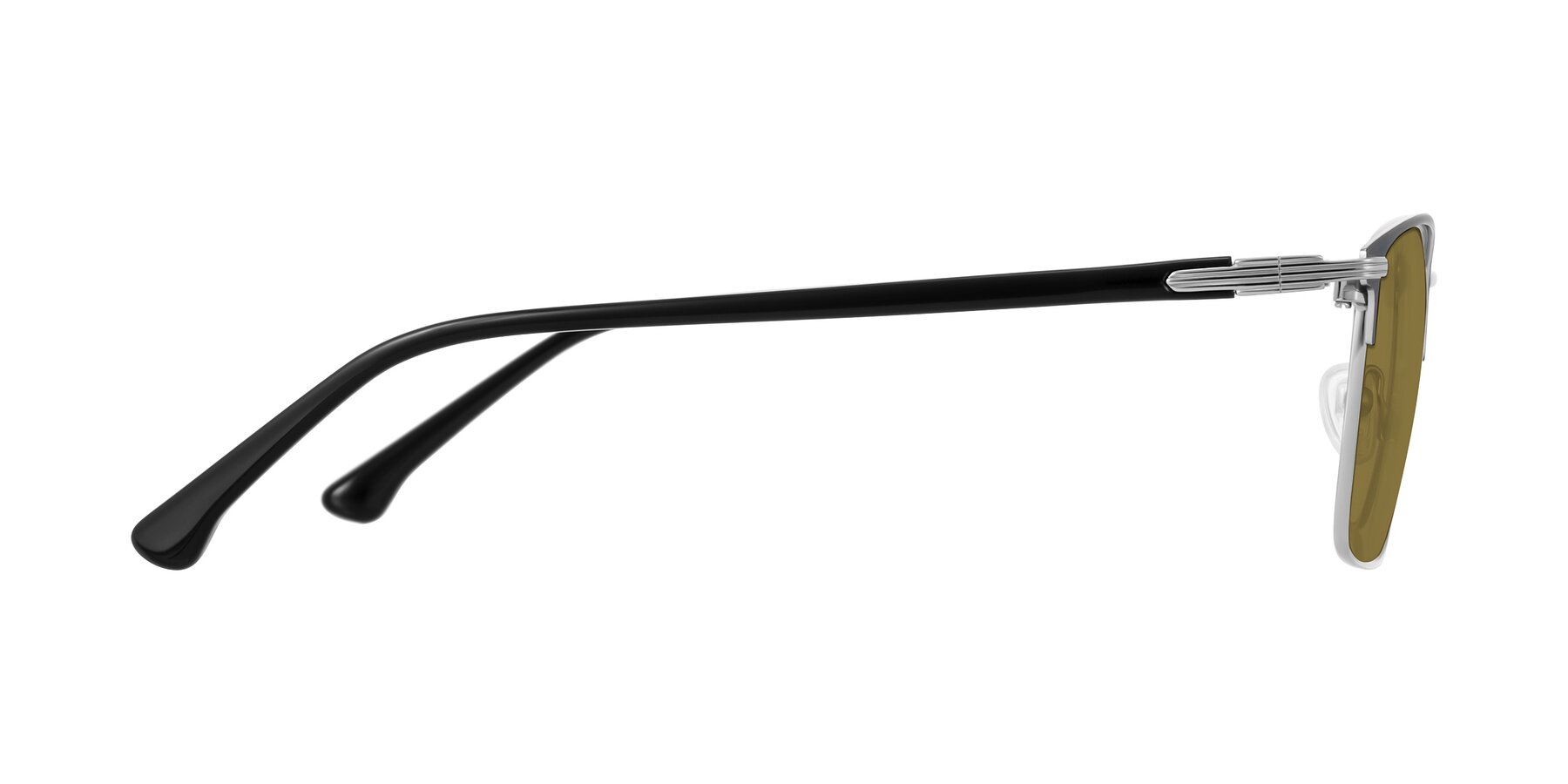 Side of Casaku in Dark Gray/Silver with Brown Polarized Lenses