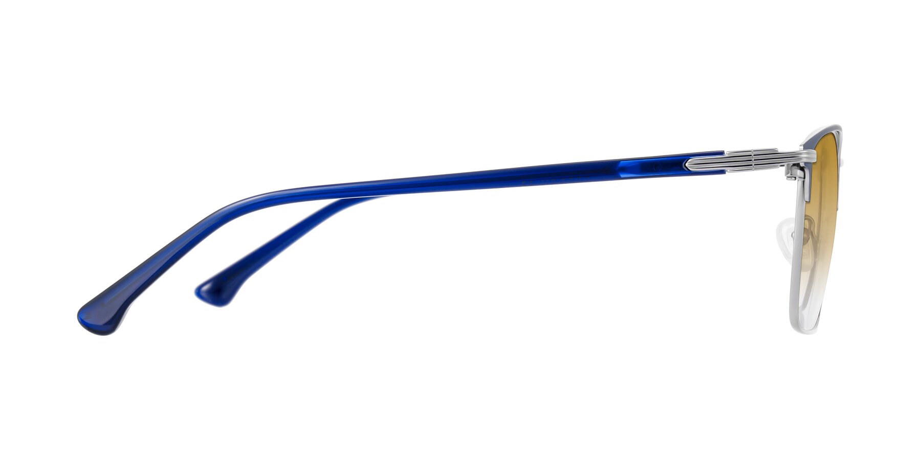 Side of Casaku in Blue/Silver with Champagne Gradient Lenses
