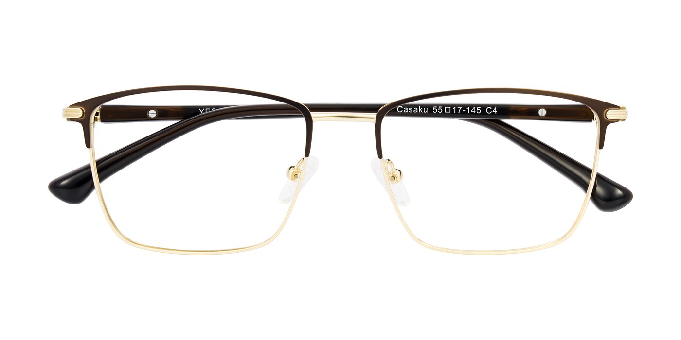 Casaku - Coffee/Gold Eyeglasses