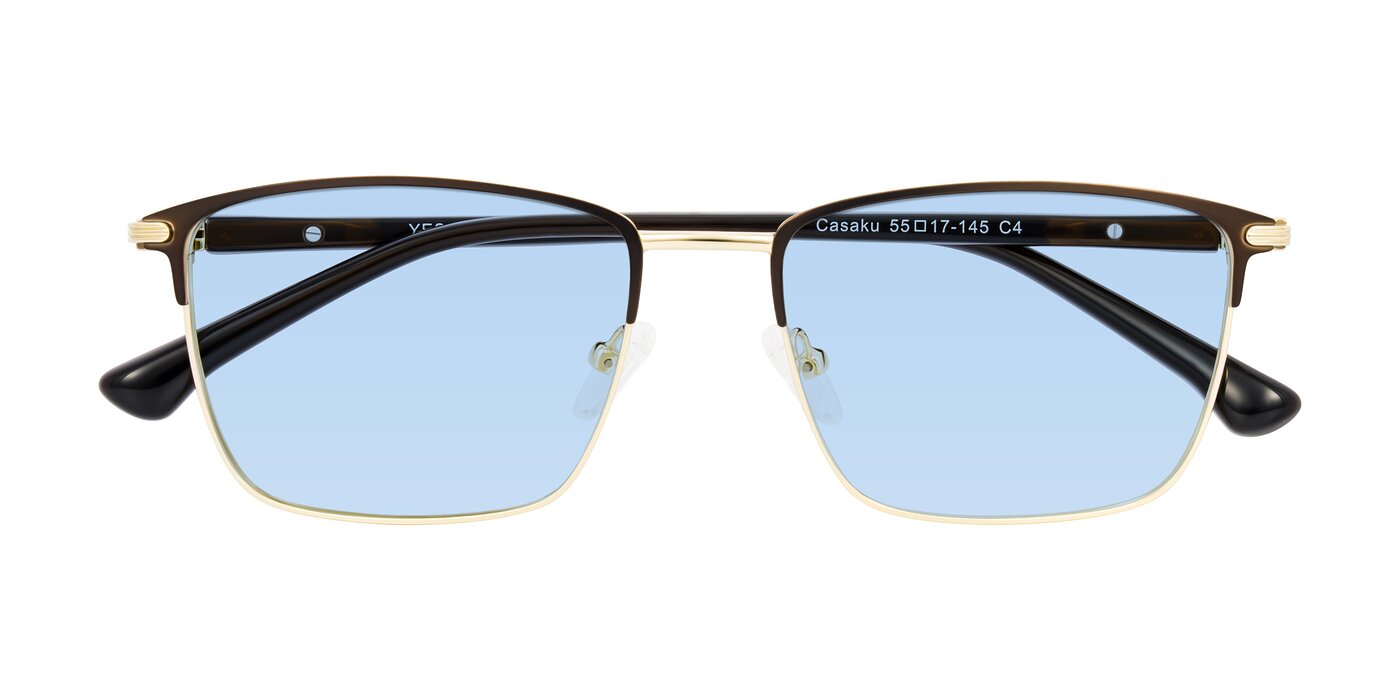 Casaku - Coffee/Gold Tinted Sunglasses