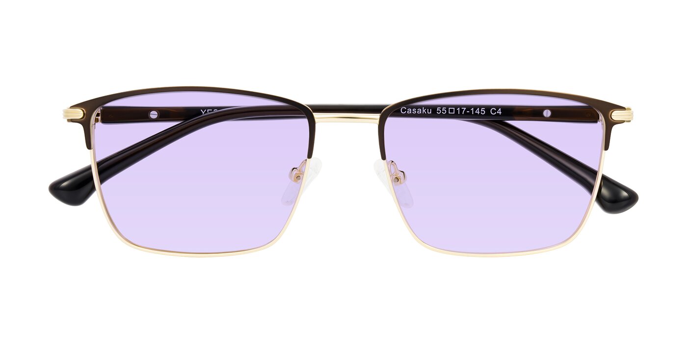 Casaku - Coffee/Gold Tinted Sunglasses