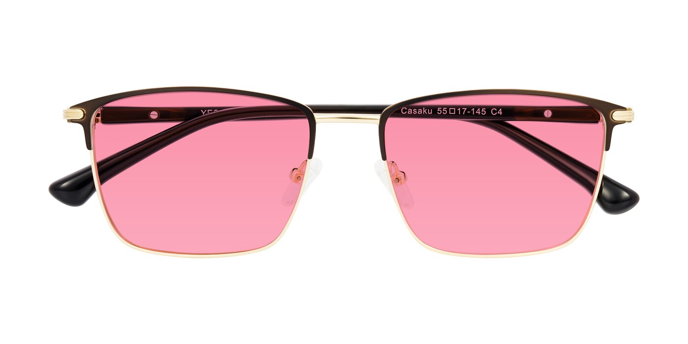 Casaku - Coffee/Gold Tinted Sunglasses