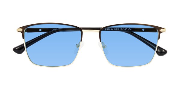 Front of Casaku in Coffee/Gold