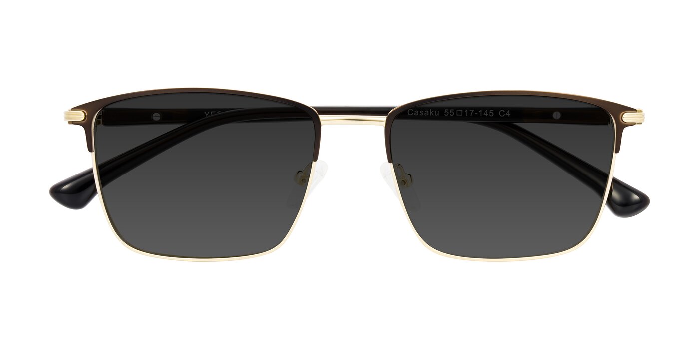 Casaku - Coffee/Gold Tinted Sunglasses